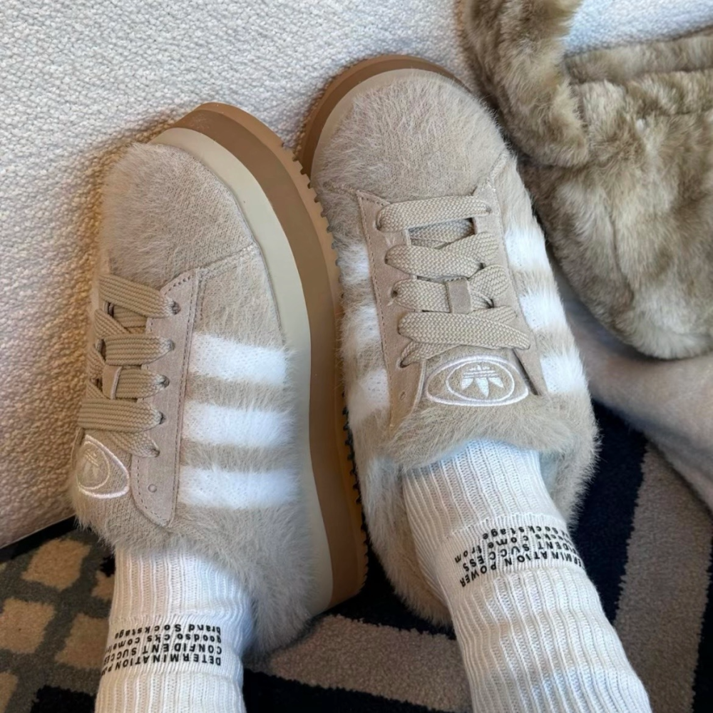 預購｜ADIDAS ORIGINALS W CAMPUS 00S 麵包拖鞋 米杏
