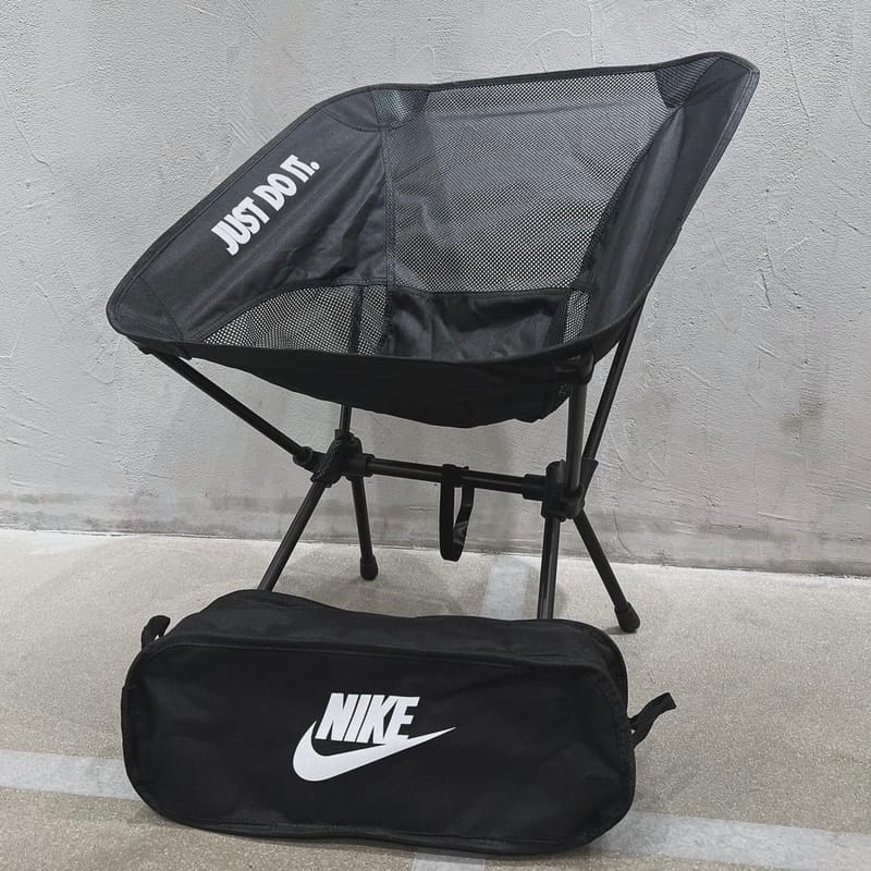 現貨｜NIKE JUST DO IT 可收納露營椅 黑色