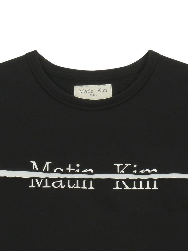 現貨｜MATIN KIM CUTTED LOGO CROP TOP 2色