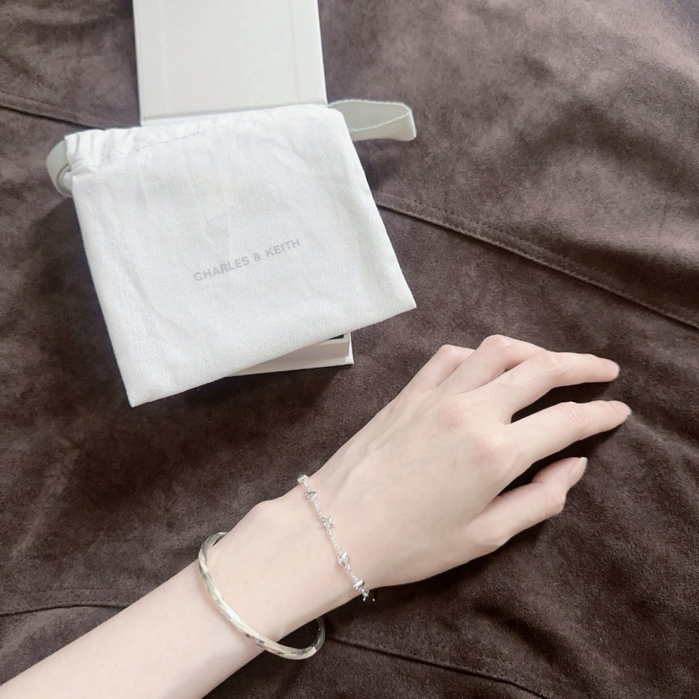 預購｜CHARLES & KEITH 海星貝殼手鍊 銀色