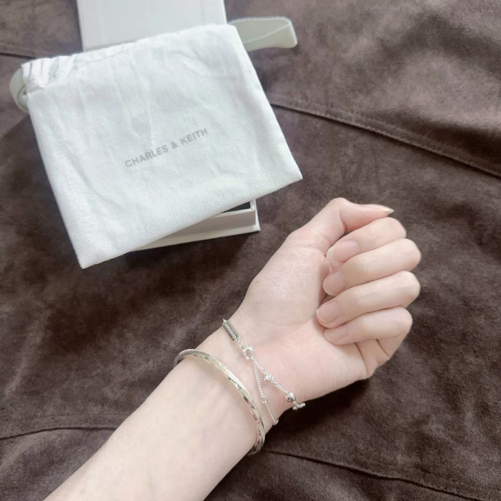預購｜CHARLES & KEITH 海星貝殼手鍊 銀色