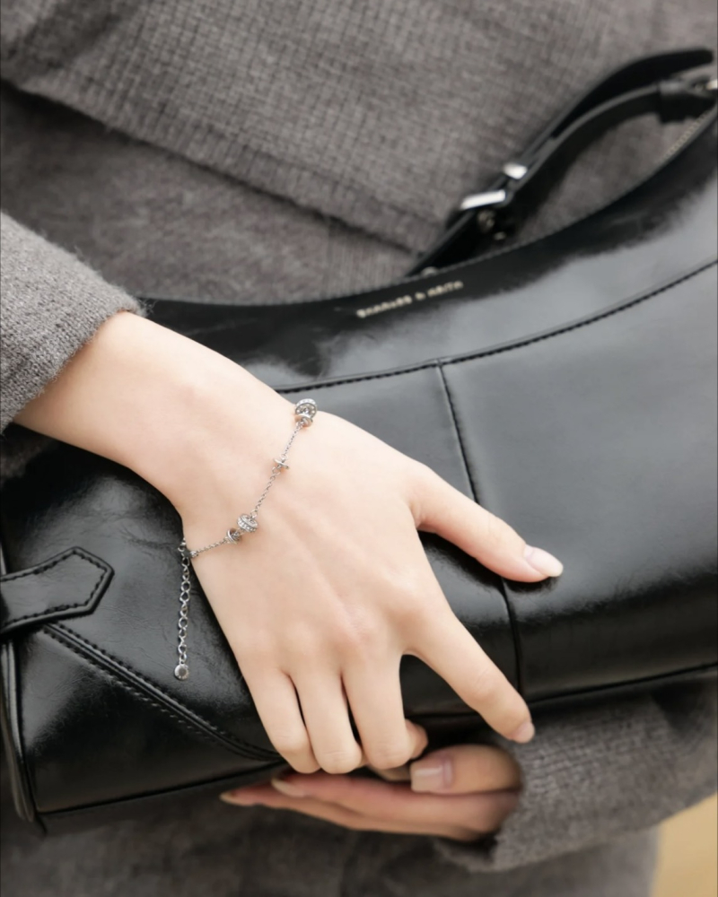預購｜CHARLES & KEITH 無邊星穹手鍊 銀色