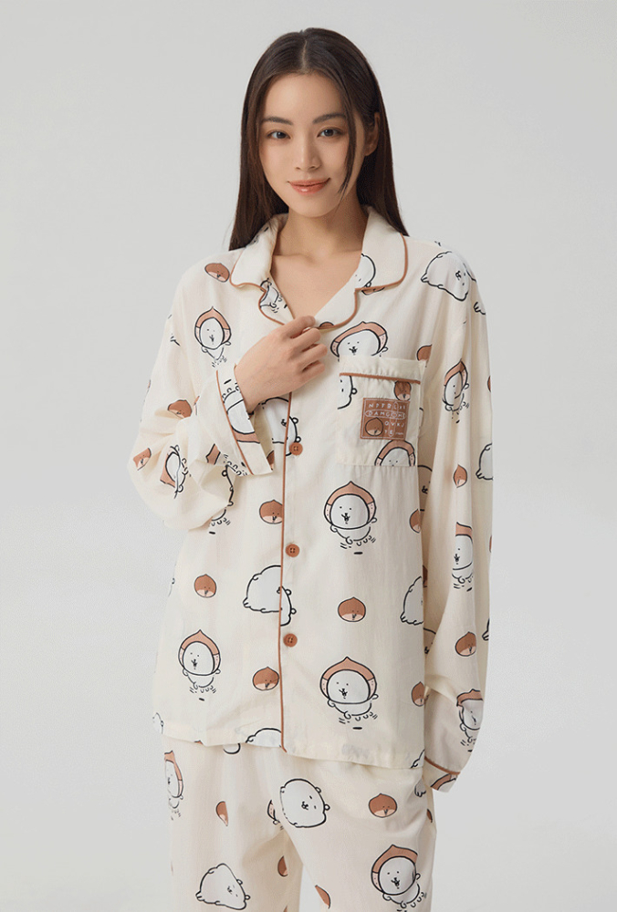 現貨｜SPAO X 自嘲熊 聯名睡衣 長袖 4色