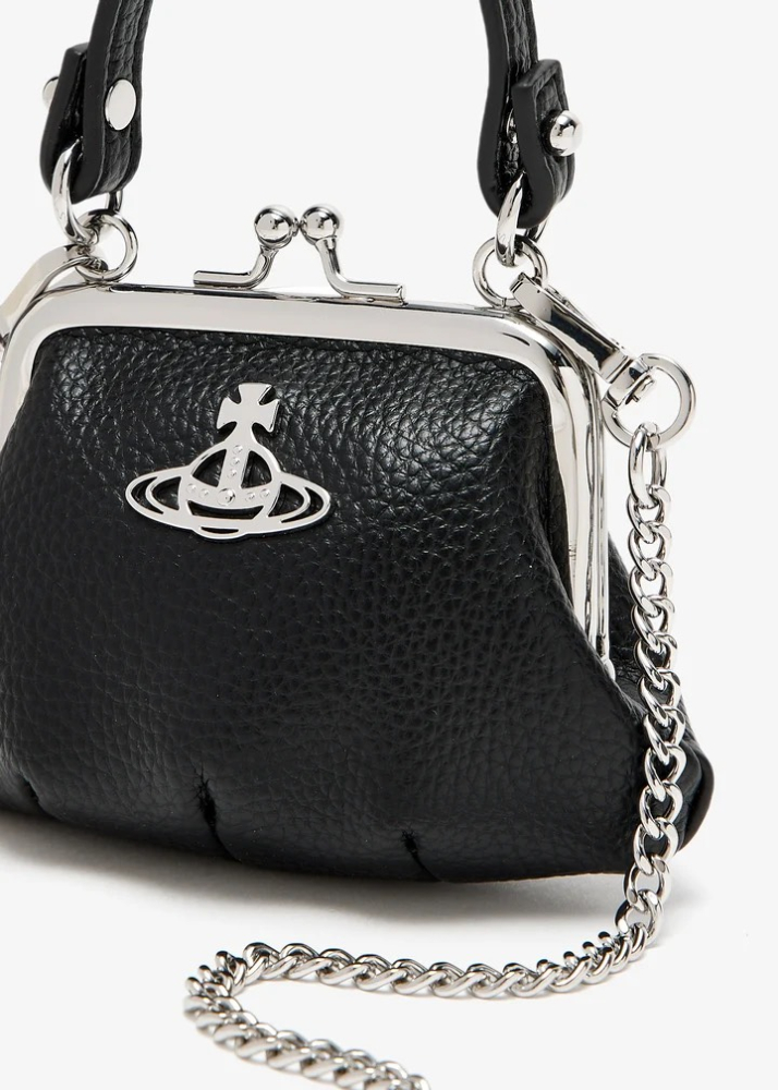 預購｜VIVIENNE WESTWOOD GRANNY 星球標誌口金包 黑色