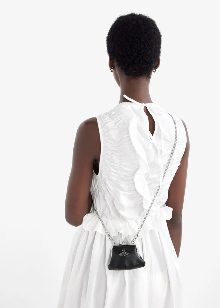 預購｜VIVIENNE WESTWOOD GRANNY 星球標誌口金包 黑色