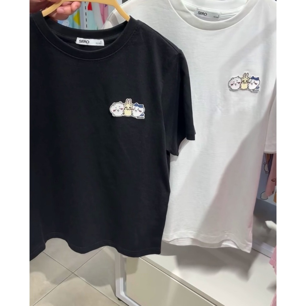 現貨｜SPAO x 吉伊卡娃 短T 兩件組 黑白