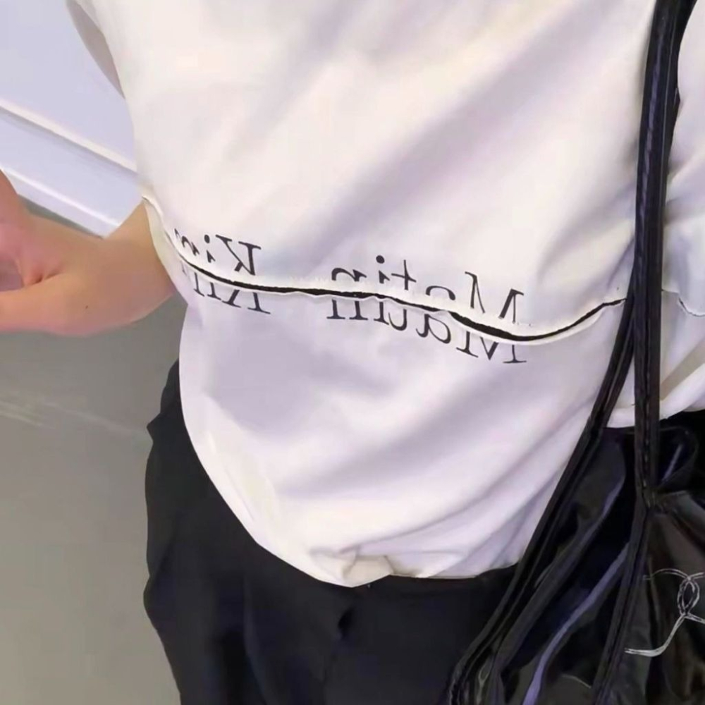 現貨｜MATIN KIM CUTTED LOGO CROP TOP 2色