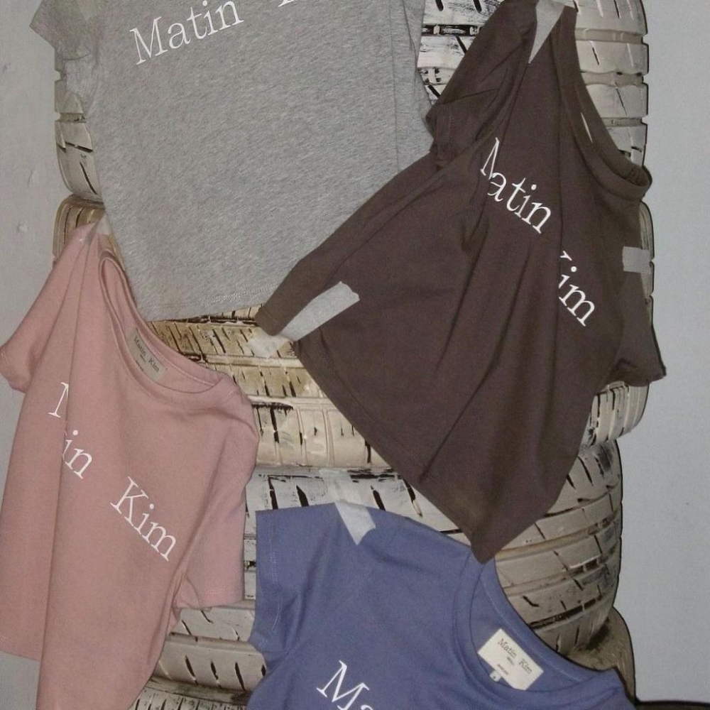 現貨｜MATIN KIM LOGO CROP TOP 2色