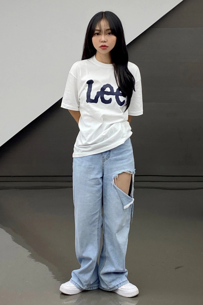 現貨｜LEE 基本款大LOGO 短T 白色