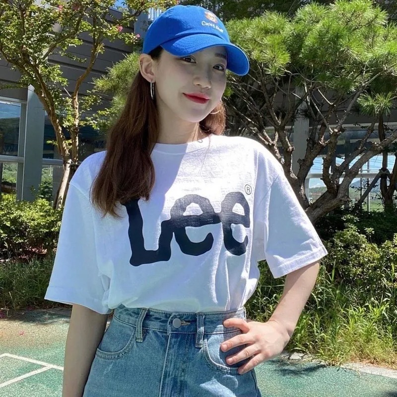 現貨｜LEE 基本款大LOGO 短T 白色