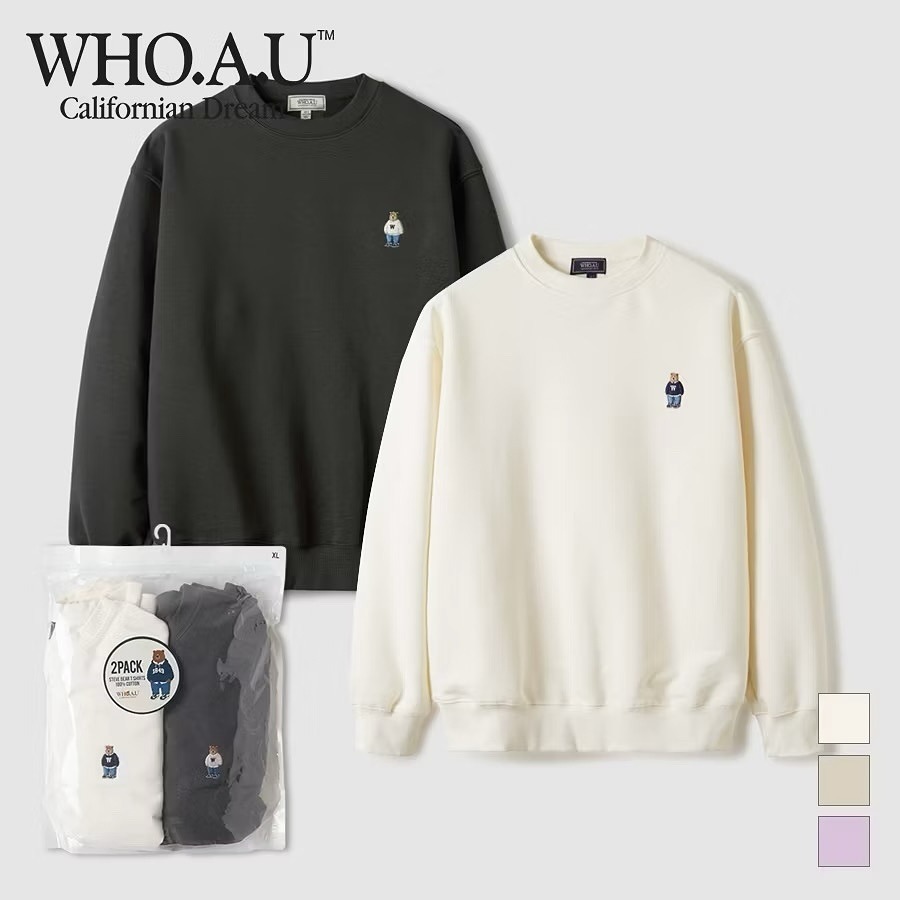 現貨｜WHO.A.U 大學T 兩件組 2色