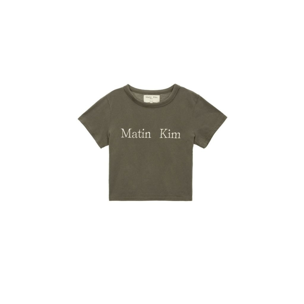 現貨｜MATIN KIM LOGO CROP TOP 2色