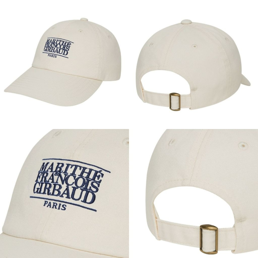現貨｜MARITHE SMALL CLASSIC LOGO CAP 米白