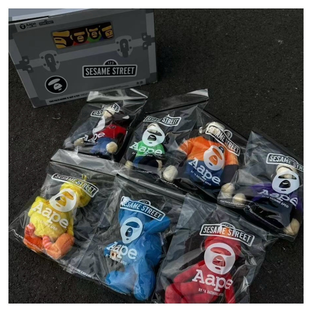 現貨｜AAPE x 芝麻街 聯名公仔